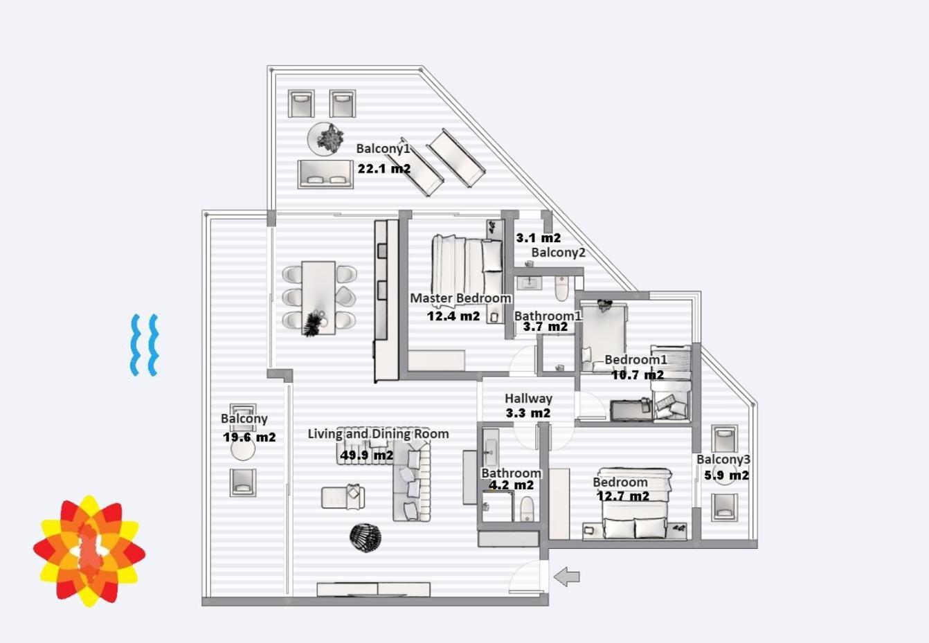 Апартаменты Infinity Sea View Penthouse Саранда Экстерьер фото